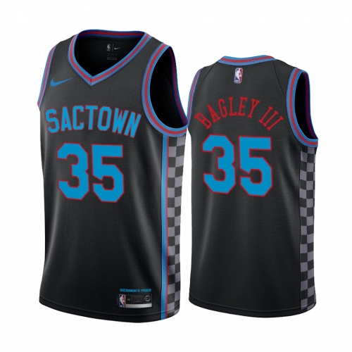 Nike Kings #35 Marvin Bagley III Black NBA Swingman 2020-21 City Edition Jersey