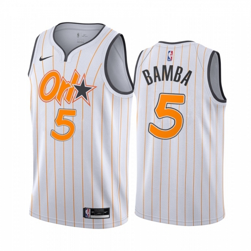 Nike Magic #5 Mohamed Bamba White NBA Swingman 2020-21 City Edition Jersey