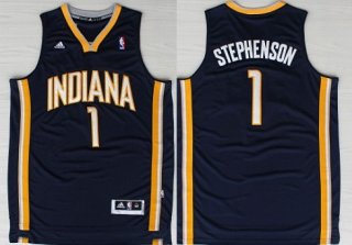 Indiana Pacers #1 Lance Stephenson Revolution 30 Swingman Navy Blue Jersey