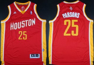 Houston Rockets #25 Chandler Parsons Revolution 30 Swingman Red With Gold Jersey