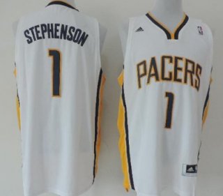 Indiana Pacers #1 Lance Stephenson Revolution 30 Swingman White Jersey