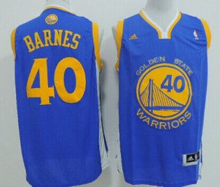 Golden State Warriors #40 Harrison Barnes Revolution 30 Swingman Blue Jersey