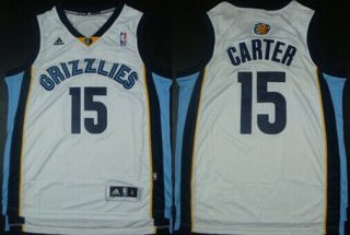 Memphis Grizzlies #15 Vince Carter Revolution 30 Swingman White Jersey