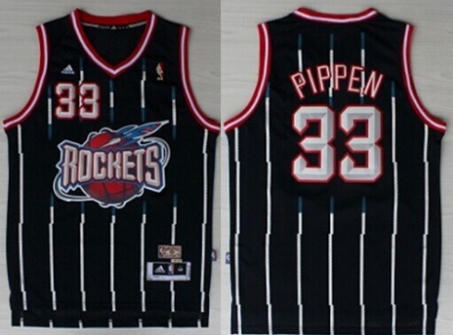 Houston Rockets #33 Scottie Pippen ABA Hardwood Classic Swingman Navy Blue Jersey