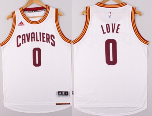 Cleveland Cavaliers #0 Kevin Love Revolution 30 Swingman 2014 New White Jersey