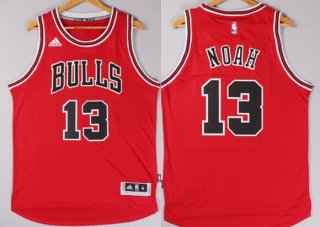 Chicago Bulls #13 Joakim Noah Revolution 30 Swingman 2014 New Red Jersey