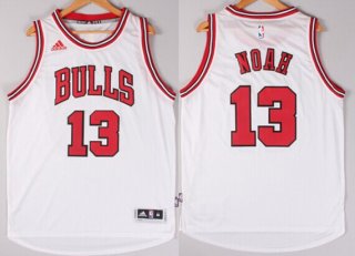 Chicago Bulls #13 Joakim Noah Revolution 30 Swingman 2014 New White Jersey