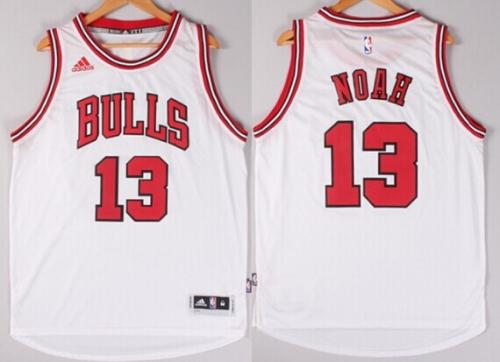 Chicago Bulls #13 Joakim Noah Revolution 30 Swingman 2014 New White Jersey