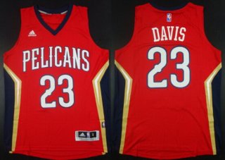 New Orleans Pelicans #23 Anthony Davis Revolution 30 Swingman Red Jersey