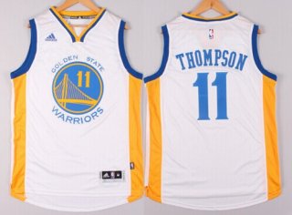 Golden State Warriors #11 Klay Thompson Revolution 30 Swingman 2014 New White Jersey