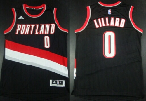 Portland Trail Blazers #0 Damian Lillard Revolution 30 Swingman 2014 New Black Jersey