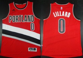 Portland Trail Blazers #0 Damian Lillard Revolution 30 Swingman 2014 New Red Jersey