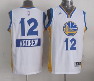 Golden State Warriors #12 Andrew Bogut Revolution 30 Swingman 2014 Christmas Day White Jersey