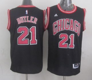 Chicago Bulls #21 Jimmy Butler Revolution 30 Swingman 2014 New Black Jersey