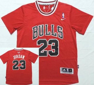 Men's Chicago Bulls #23 Michael Jordan Revolution 30 Swingman Red Short-Sleeved Jersey