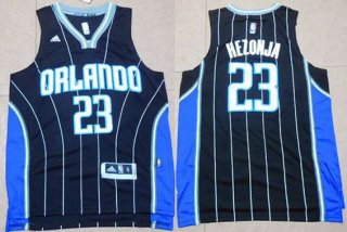 Men's Orlando Magic #23 Mario Hezonja Revolution 30 Swingman 2015 New Black Jersey