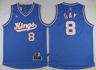 Men's Sacramento Kings #8 Rudy Gay Revolution 30 Swingman 2015-16 Blue Jersey