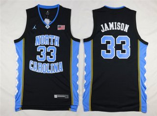 Men's North Carolina Tar Heels #33 Antawn Jamison 2016 Black Swingman College Basketball Jersey