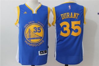 Men's Golden State Warriors Kevin Durant Royal Blue Revolution 30 Swingman #35 Player adidas Road Jersey