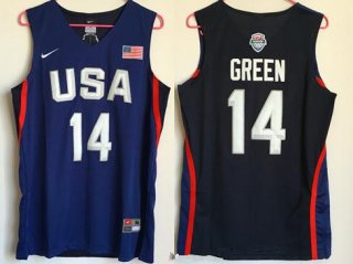 2016 Olympics Team USA Men's #14 Draymond Green Navy Blue Revolution 30 Swingman Basketball Jersey