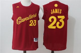 Men's Cleveland Cavaliers #23 LeBron James adidas Burgundy Red 2016 Christmas Day Stitched NBA Swingman Jersey