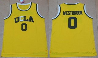 Men's UCLA Bruins #0 Russell Westbrook Gold College Basketball adidas Swingman Stitched NCAA Jersey