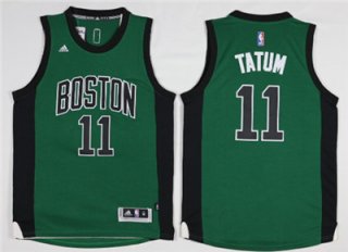 Boston Celtics #11 Jayson Tatum Green Swingman Jersey