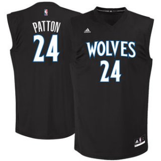 Men's Minnesota Timberwolves #24 Justin Patton adidas Black 2017 NBA Draft Pick Replica Jersey