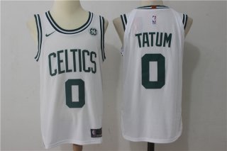 Men's Boston Celtics #0 Jayson Tatum White 2017-2018 Nike Swingman Stitched NBA Jersey