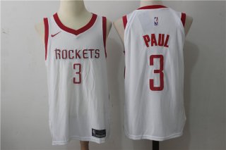 Men's Houston Rockets #3 Chris Paul New White 2017-2018 Nike Swingman Stitched NBA Jersey