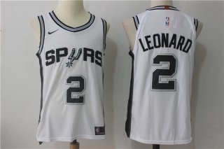 Men's San Antonio Spurs #2 Kawhi Leonard White 2017-2018 Nike Swingman Stitched NBA Jersey