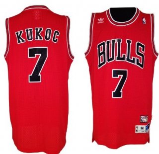 Chicago Bulls #7 Toni Kukoc Red Swingman Throwback Jersey