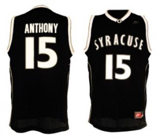 Syracuse Orange #15 Carmelo Anthony Black Jersey