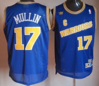 Golden State Warriors #17 Chris Mullin 1988-89 Blue Swingman Throwback Jersey