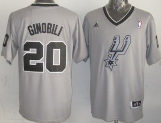 San Antonio Spurs #20 Manu Ginobili Revolution 30 Swingman 2013 Christmas Day Gray Jersey
