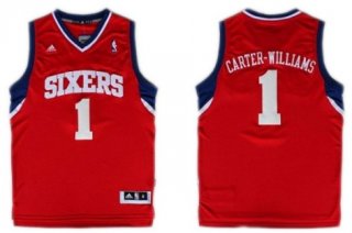 Philadelphia 76ers #1 Michael Carter -Williams Revolution 30 Swingman Red Jersey