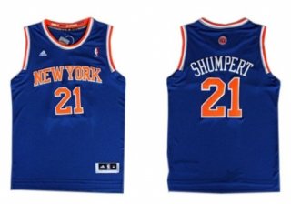 New York Knicks #21 Iman Shumpert Revolution 30 Swingman 2013 Blue Jersey