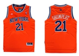 New York Knicks #21 Iman Shumpert Revolution 30 Swingman 2013 Orange Jersey