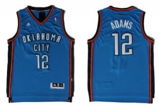 Oklahoma City Thunder #12 Steven Adams Revolution 30 Swingman Blue Jersey