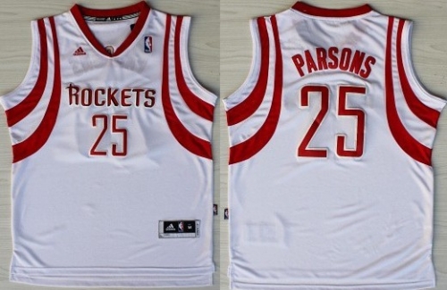 Houston Rockets #25 Chandler Parsons Revolution 30 Swingman White Jersey