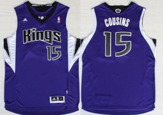 Sacramento Kings #15 DeMarcus Cousins Revolution 30 Swingman Purple Jersey