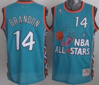 NBA 1996 All-Star #14 Terrell Brandon Green Swingman Throwback Jersey