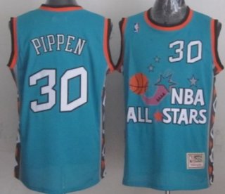 NBA 1996 All-Star #30 Scottie Pippen Green Swingman Throwback Jersey