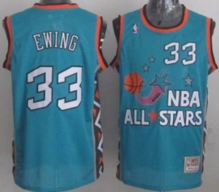 NBA 1996 All-Star #33 Patrick Ewing Green Swingman Throwback Jersey