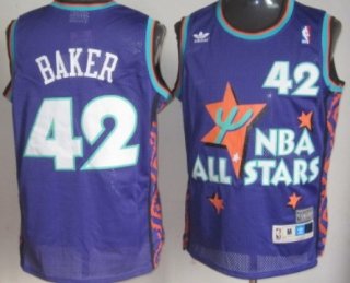 NBA 1995 All-Star #42 Vin Baker Purple Swingman Throwback Jersey