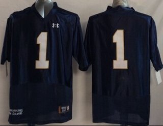 Notre Dame Fighting Irish #1 Greg Bryant 2014 Blue Jersey