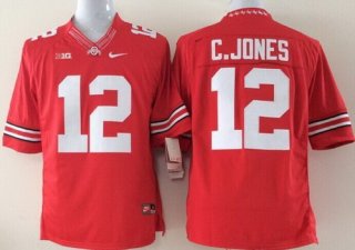 Ohio State Buckeyes #12 Cardale Jones 2014 Red Limited Jersey