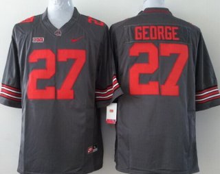 Ohio State Buckeyes #27 Eddie George 2014 Gray Limited Jersey