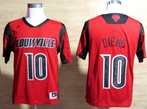 Louisville Cardinals #10 Gorgui Dieng 2013 March Madness Red Jersey