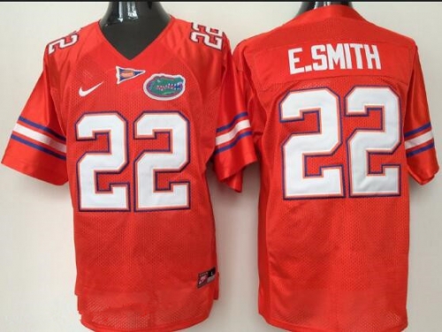 Men's Florida Gators #22 Emmitt Smith Orange Stitched NCAA Nike College Football Jersey